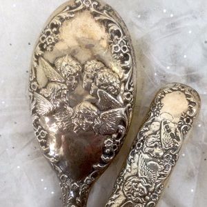 Vintage Silver Plated Brush Set